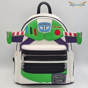 Loungefly Buzz Lightyear Wings Light up Mini Backpack New